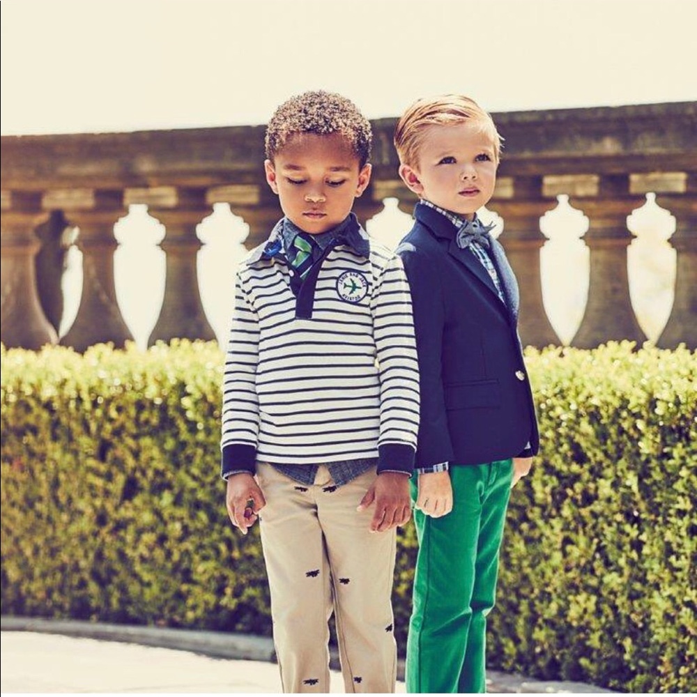 Janie and Jack Airplane Pattern Pants